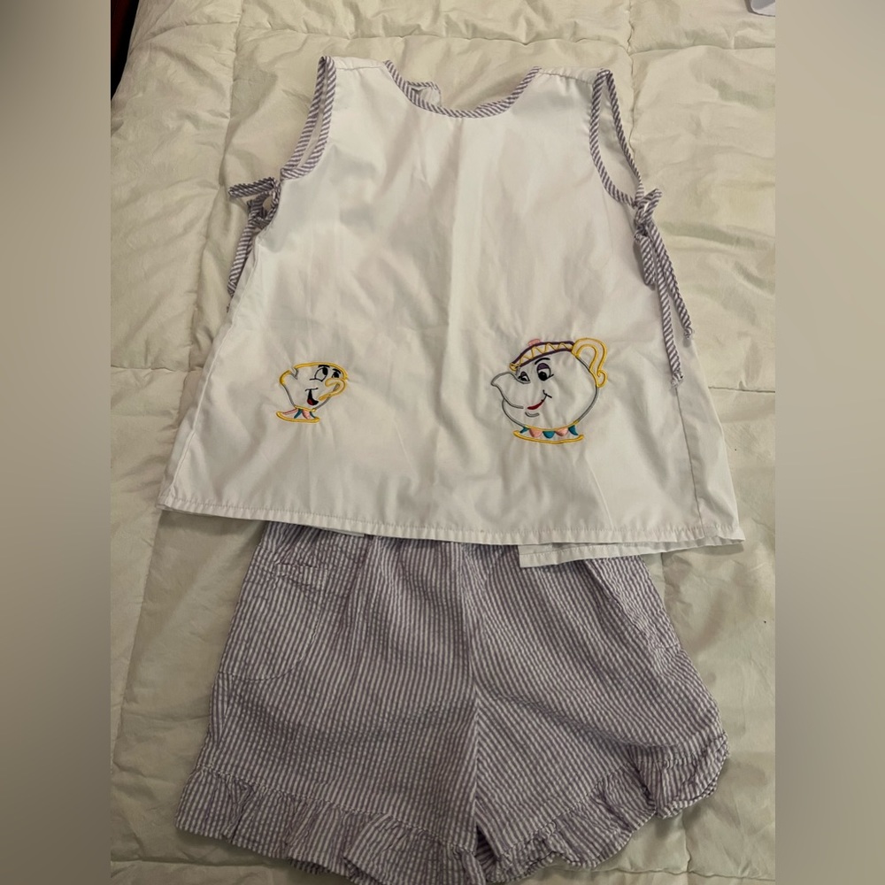 Beauty and the Beast embroidered set